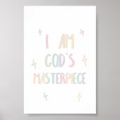 Waterverf pastel Gods meesterwerk poster (Voorkant)