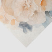 Waterverf pastel groen perzik retro vrouwenportret tissuepapier (Detail)