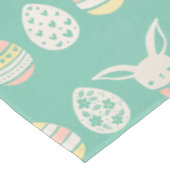Waterverf pastel groen wit paaseierpatroon tafelkleed (Gekanteld)