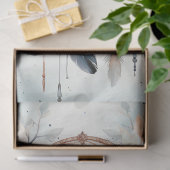 Waterverf pastel groene perzik blush dreamcatcher tissuepapier (Geschenk)