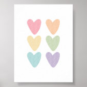 Waterverf pastel harten print (Voorkant)