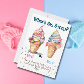 Waterverf pastel ijsjes Geslacht onthullen Kaart