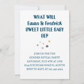 Waterverf pastel ijsjes Geslacht onthullen Kaart (Achterkant)