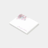 Waterverf Pastel Kleur Rozen Handgeschreven Sjablo Post-it® Notes (Schuin)