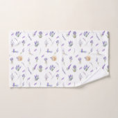 Waterverf Pastel Lavendel Flowers Bad Handdoek (Handdoek)