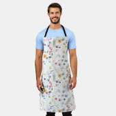 Waterverf Pastel Lente Bloemen Bloemen Bloemen Pat Schort (Gedragen)