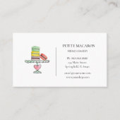 Waterverf pastel macarons bakkerij visitekaartje (Voorkant)