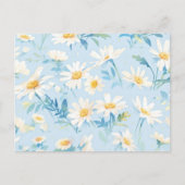 Waterverf pastel madeliefjes briefkaart (Voorkant)