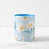 Waterverf pastel madeliefjes mok (Midden)