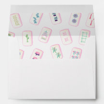 Waterverf Pastel Mahjong Tegels Monogram