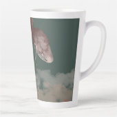 Waterverf Pastel-paddenstoel Latte Mok (Rechts)