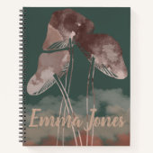 Waterverf Pastel-paddenstoel Notitieboek (Voorkant)