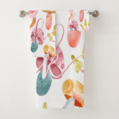 Waterverf Pastel Paddenstoelen Bad Handdoek (Insitu)