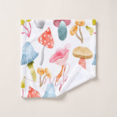 Waterverf Pastel Paddenstoelen Bad Handdoek (Wasdoekje)