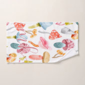 Waterverf Pastel Paddenstoelen Bad Handdoek (Handdoek)