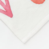 Waterverf Pastel Paddenstoelen Fleece Deken (Hoek)