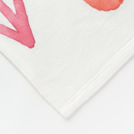 Waterverf Pastel Paddenstoelen Fleece Deken (Hoek)