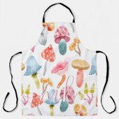 Waterverf Pastel Paddenstoelen Schort (Voorkant)