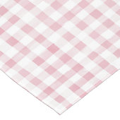 Waterverf Pastel Pink Plaid Korte Tafelloper (Hoek)