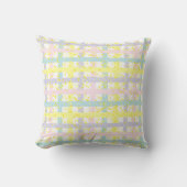 Waterverf Pastel Plaid Kussen (Voorkant)