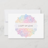 *~* Waterverf Pastel Rainbow Mandala Spiritueel (Voorkant)