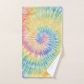 Waterverf Pastel Rainbow Tie Dye Bad Handdoek (Handdoek)