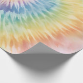 Waterverf Pastel Rainbow Tie Dye Cadeaupapier (Hoek)