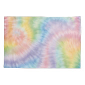 Waterverf Pastel Rainbow Tie Dye Pillow Hoesje Kussensloop (Achterkant-Links)