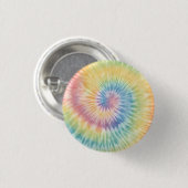 Waterverf Pastel Rainbow Tie Dye Ronde Button 3,2 Cm (Voorkant /achterkant)