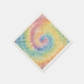Waterverf Pastel Rainbow Tie Dye Servet (Hoek)