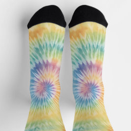 Waterverf Pastel Rainbow Tie Dye Sokken