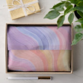 Waterverf Pastel Rainbow Wavy Texture Tissuepapier (Geschenk)
