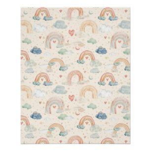 Waterverf Pastel Regenboog Kinderkamer Kunst Perfect Poster