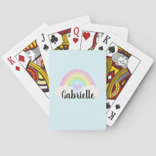 Waterverf Pastel Regenboog Pokerkaarten