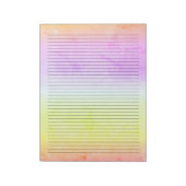 Waterverf Pastel Regenboog van het College Regelli Notitieblok (Linkerzijde)