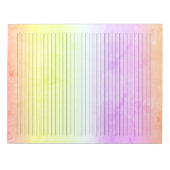 Waterverf Pastel Regenboog van het College Regelli Notitieblok (Voorkant)