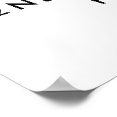 Waterverf Pastel Regenboog Verjaardagsfeest Verwel Poster (Hoek)