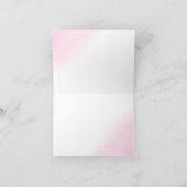 Waterverf Pastel Roze Gouden Bar Mitswa Bedankkaart (Binnen)