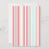 Waterverf Pastel Roze Xmas Candy Cane Pattern Feestdagenkaart (Voorkant)