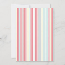 Waterverf Pastel Roze Xmas Candy Cane Pattern Feestdagenkaart