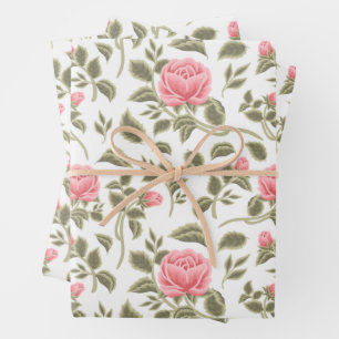  Waterverf Pastel Rozen Inpakpapier Vel