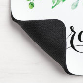 Waterverf Pastel Spring Floral Garland Custom Muismat (Hoek)