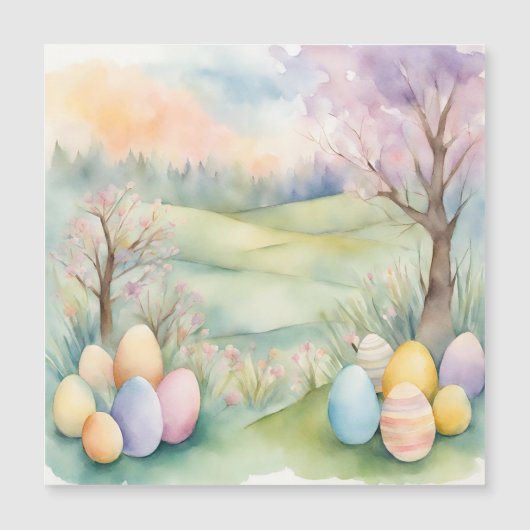 Waterverf Pastel Spring Scene (Voorkant)