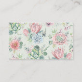  Waterverf Pastel Succulent Diaper Raffle Informatiekaartje (Achterkant)