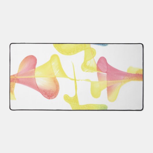 Waterverf Pastel Swirl Trompet Desk Mats Bureaumat (Voorkant)