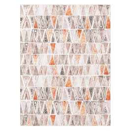 Waterverf Pastel Terracotta Tribal Triangles Tafelkleed