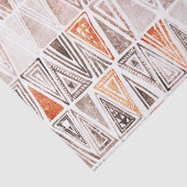 Waterverf Pastel Terracotta Tribal Triangles Tissuepapier (Detail)