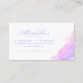 Waterverf Pastel Trendy White minimalist Visitekaartje (Achterkant)