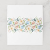 Waterverf Pastel Tuin Bloem Bruiloft Plaatskaart Plaatskaartje (Buitenkant ongevouwen)