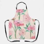 Waterverf Pastel Tuinbloemen Schort (Voorkant)
